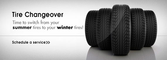We Offer Tire Changeovers -  Summer to Winter